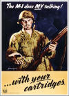 "My M-1 Does My Talking" - 11" X 16.5" Poster