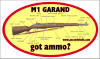 M1 Garand "got ammo?" 3" X 5" Sticker