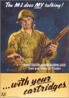 Poster: The M-1 does MY talking! ...with your cartridges! 