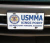 US Merchant Marine Academy (USMMA) / Kings Point license plate!